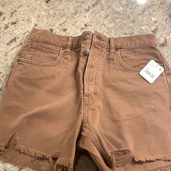 Free people brown shorts never worn - Picture 1 of 6
